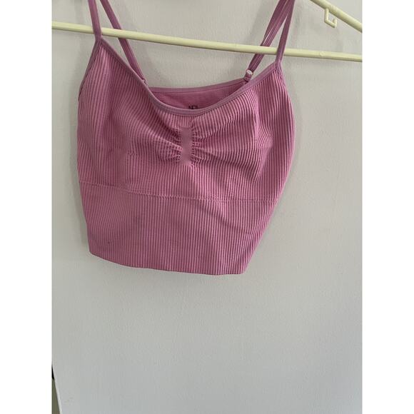 NB No Boundaries Women Junior 7-9 Cami Bra Crop Top Stretch Spaghetti Strap Y2K - Picture 1 of 3